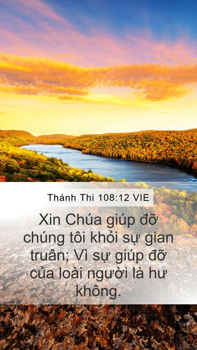Thánh Thi 108:12 VIE Bible Verse Image