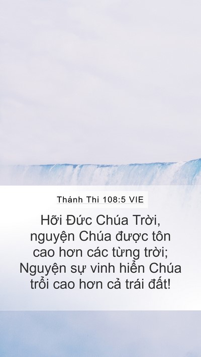 Thánh Thi 108:5 VIE Bible Verse Image