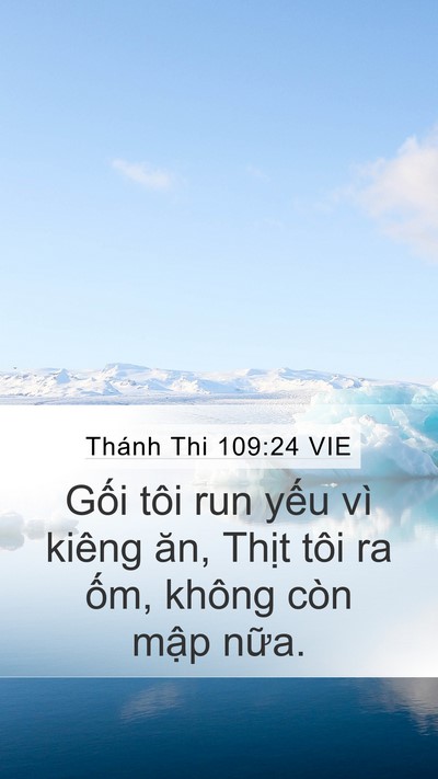 Thánh Thi 109:24 VIE Bible Verse Image