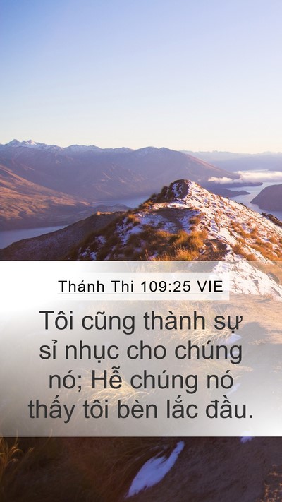 Thánh Thi 109:25 VIE Bible Verse Image