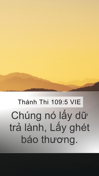Thánh Thi 109:5 VIE Bible Verse Image