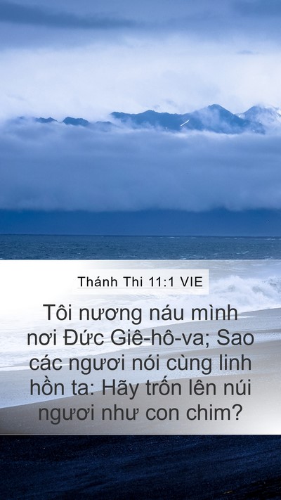 Thánh Thi 11:1 VIE Mobile Phone Wallpaper - Tôi nương náu mình nơi Đức Giê-hô-va; - Mobile Bible Verse Wallpaper