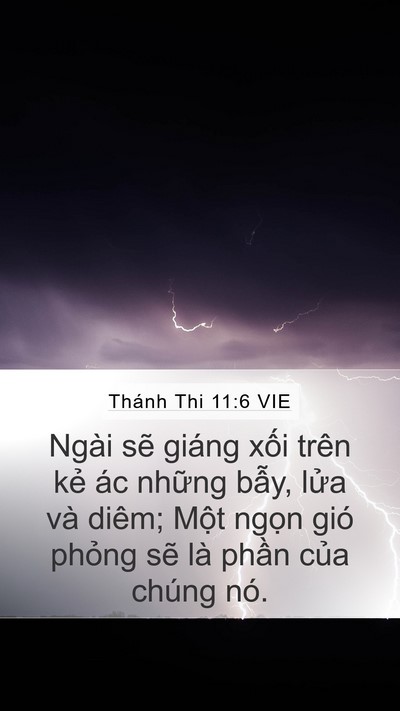 Thánh Thi 11:6 VIE Bible Verse Image