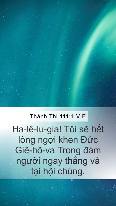 Thánh Thi 111:1 VIE Bible Verse Image