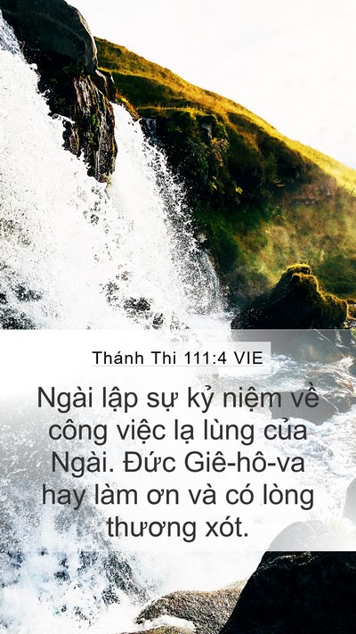 Thánh Thi 111:4 VIE Bible Verse Image