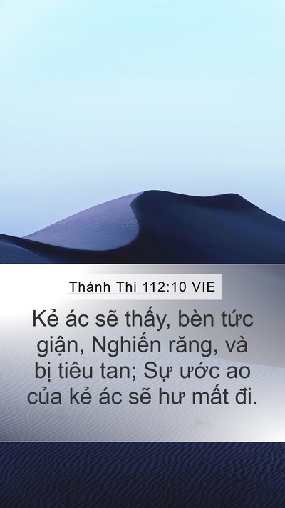 Thánh Thi 112:10 VIE Bible Verse Image