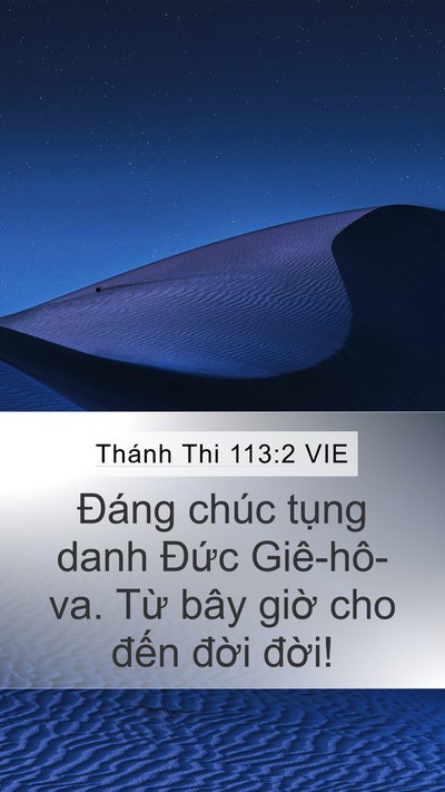 Thánh Thi 113:2 VIE Bible Verse Image
