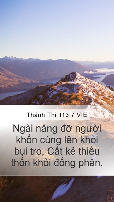 Thánh Thi 113:7 VIE Bible Verse Image