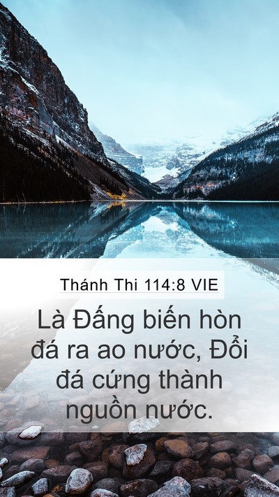 Thánh Thi 114:8 VIE Bible Verse Image