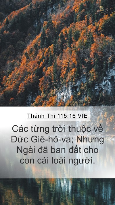 Thánh Thi 115:16 VIE Bible Verse Image