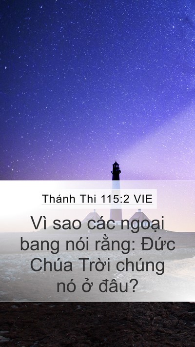 Thánh Thi 115:2 VIE Bible Verse Image
