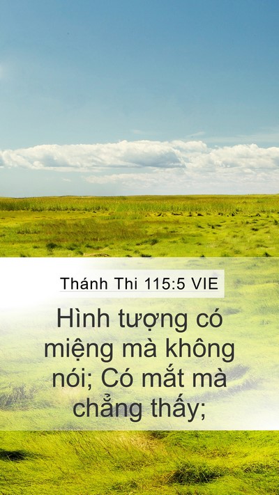 Thánh Thi 115:5 VIE Bible Verse Image