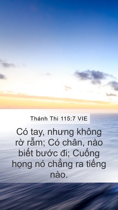 Thánh Thi 115:7 VIE Bible Verse Image