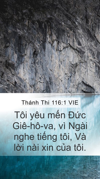 Thánh Thi 116:1 VIE Bible Verse Image