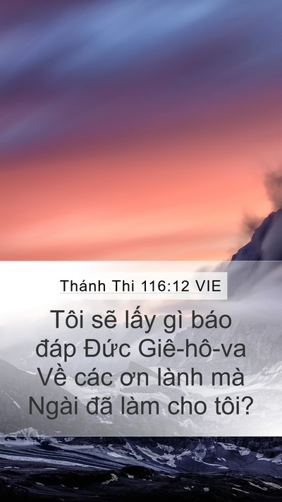 Thánh Thi 116:12 VIE Bible Verse Image