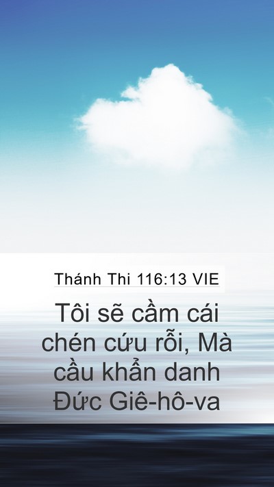 Thánh Thi 116:13 VIE Bible Verse Image