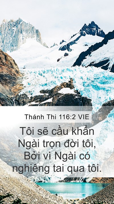 Thánh Thi 116:2 VIE Bible Verse Image