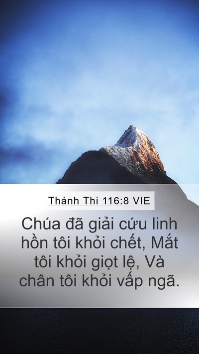 Thánh Thi 116:8 VIE Bible Verse Image