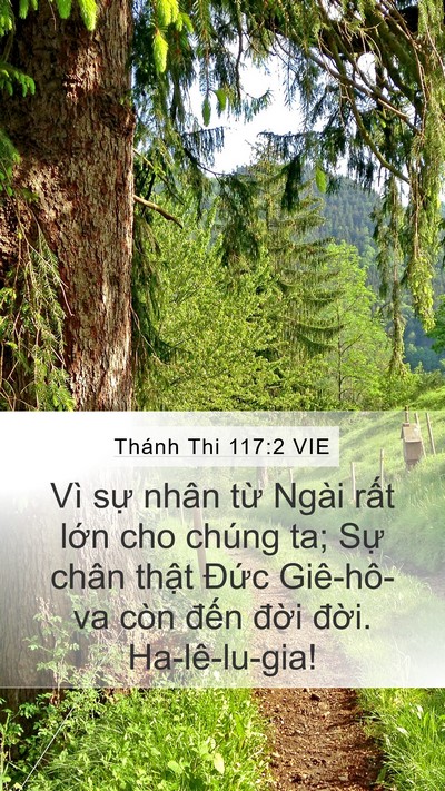 Thánh Thi 117:2 VIE Bible Verse Image