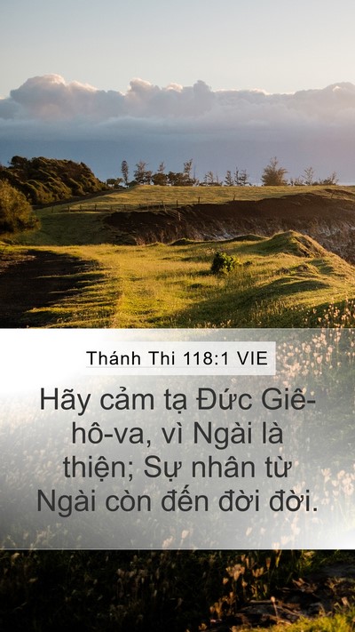 Thánh Thi 118:1 VIE Bible Verse Image