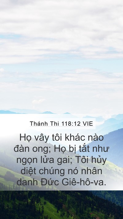 Thánh Thi 118:12 VIE Bible Verse Image