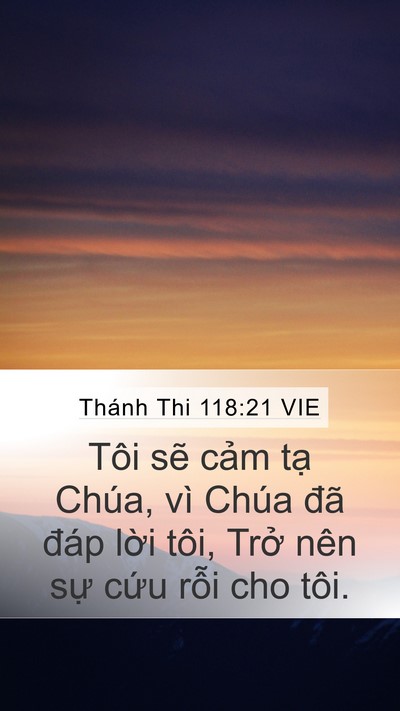 Thánh Thi 118:21 VIE Bible Verse Image