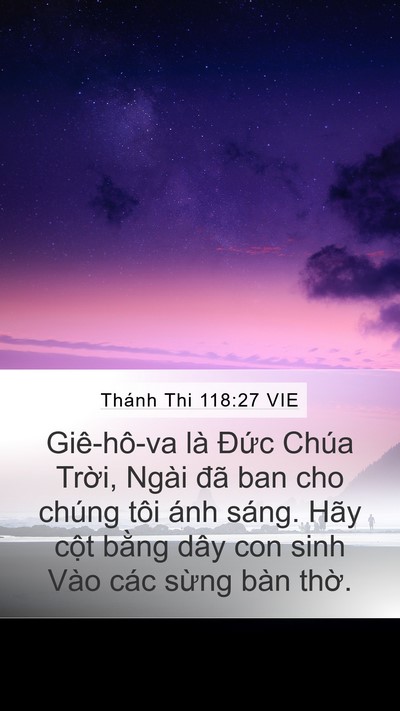 Thánh Thi 118:27 VIE Bible Verse Image