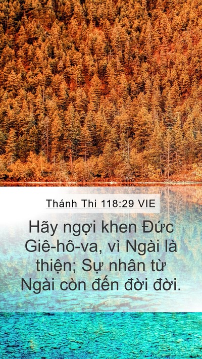 Thánh Thi 118:29 VIE Bible Verse Image