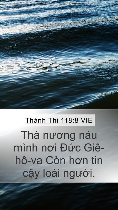 Thánh Thi 118:8 VIE Bible Verse Image