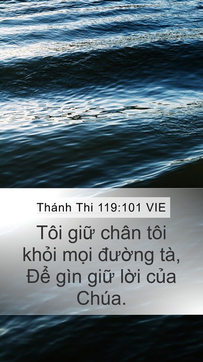 Thánh Thi 119:101 VIE Bible Verse Image
