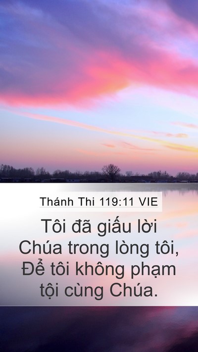 Thánh Thi 119:11 VIE Bible Verse Image