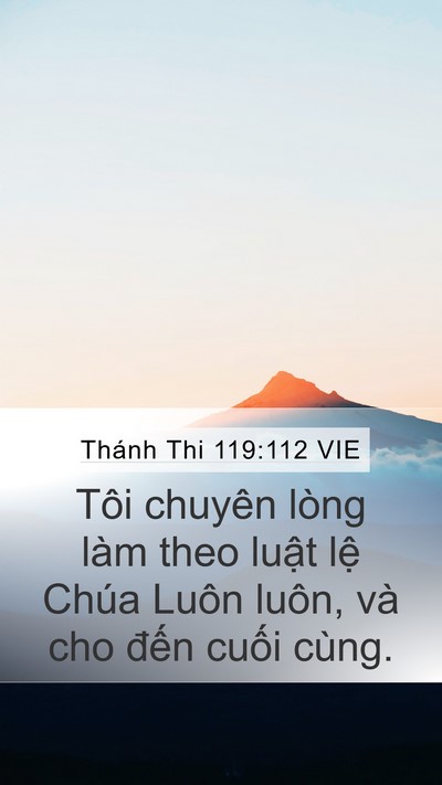 Thánh Thi 119:112 VIE Bible Verse Image