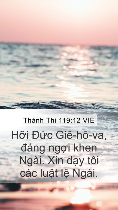 Thánh Thi 119:12 VIE Bible Verse Image