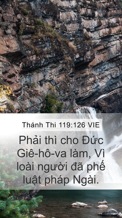 Thánh Thi 119:126 VIE Bible Verse Image