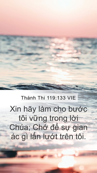 Thánh Thi 119:133 VIE Bible Verse Image