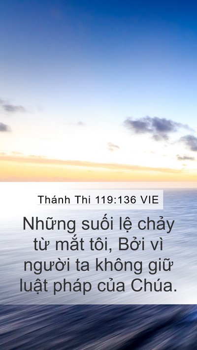 Thánh Thi 119:136 VIE Bible Verse Image