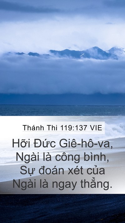 Thánh Thi 119:137 VIE Bible Verse Image