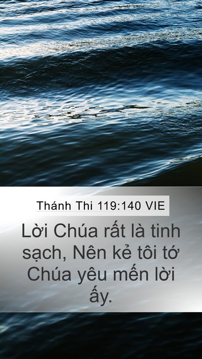 Thánh Thi 119:140 VIE Bible Verse Image