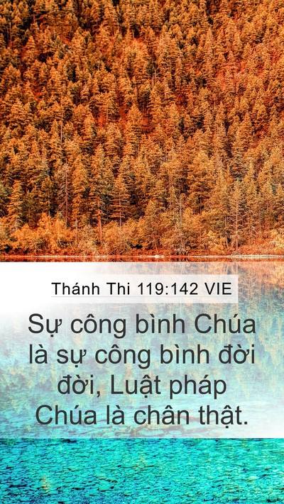 Thánh Thi 119:142 VIE Bible Verse Image