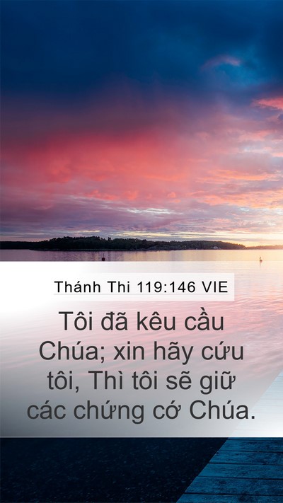 Thánh Thi 119:146 VIE Mobile Phone Wallpaper - Tôi đã kêu cầu Chúa; xin hãy cứu tôi, - Mobile Bible Verse Wallpaper