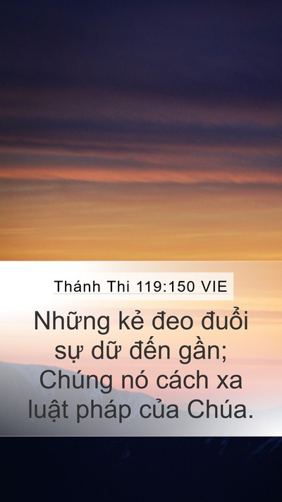 Thánh Thi 119:150 VIE Bible Verse Image