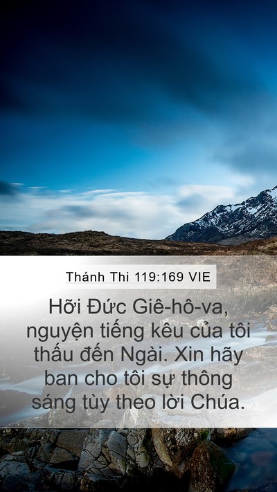 Thánh Thi 119:169 VIE Bible Verse Image