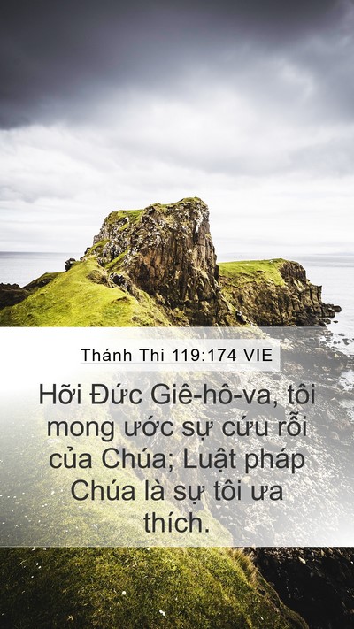 Thánh Thi 119:174 VIE Bible Verse Image