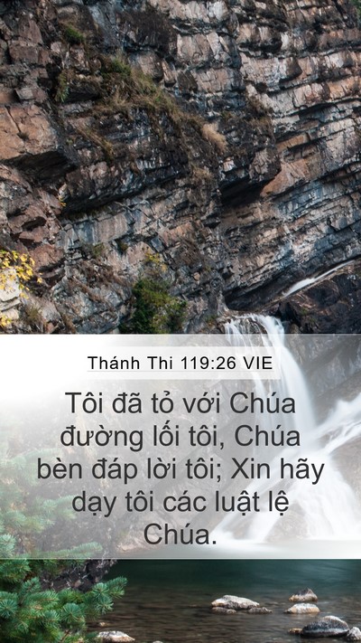 Thánh Thi 119:26 VIE Bible Verse Image