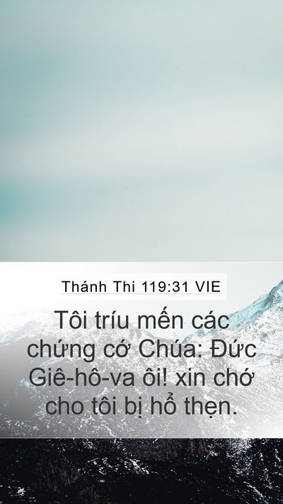 Thánh Thi 119:31 VIE Bible Verse Image
