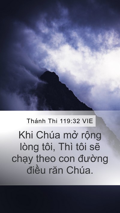 Thánh Thi 119:32 VIE Bible Verse Image