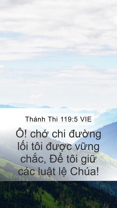 Thánh Thi 119:5 VIE Bible Verse Image
