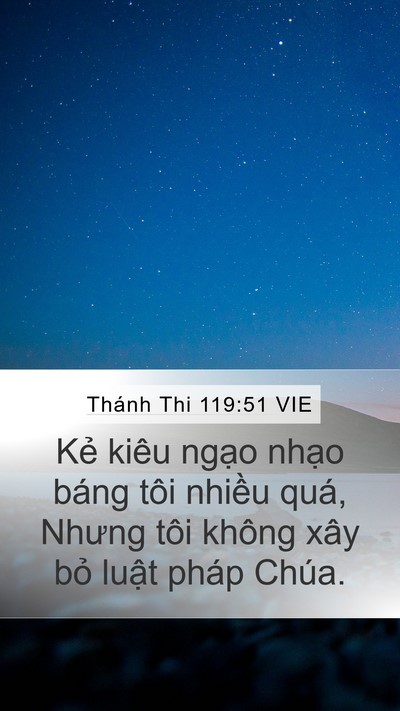 Thánh Thi 119:51 VIE Bible Verse Image