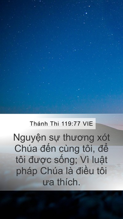 Thánh Thi 119:77 VIE Bible Verse Image