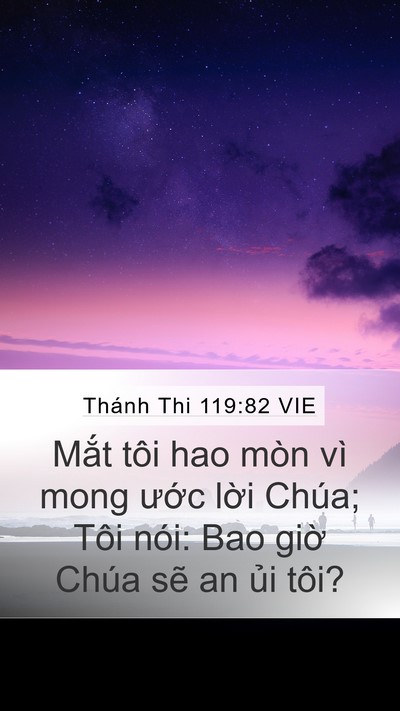 Thánh Thi 119:82 VIE Bible Verse Image